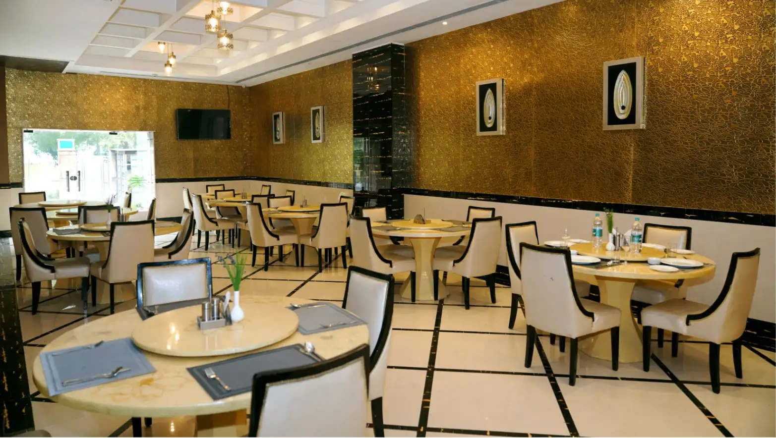 Dining at Flavours, Our In-house Restaurant 