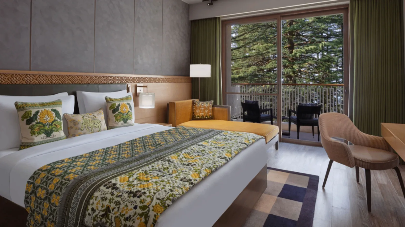1 King Bed Balcony