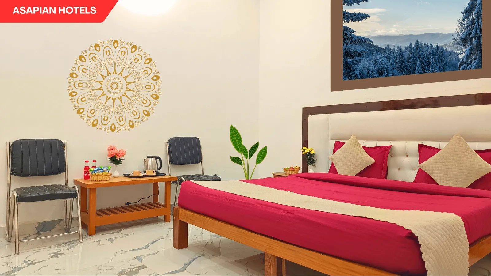 KING BED WITH SEATING AREA 