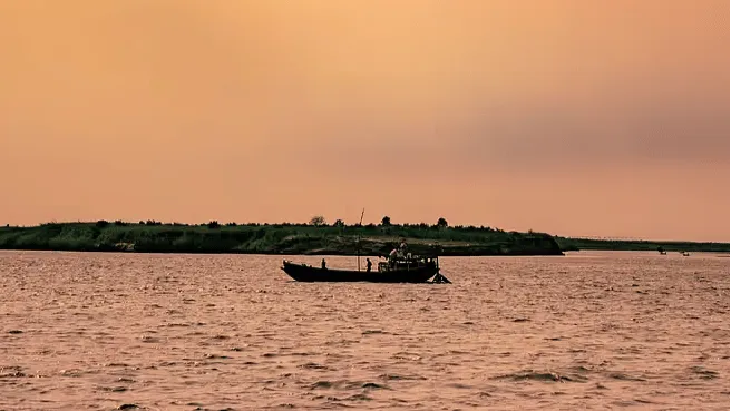 Boating at The Triveni Sangam