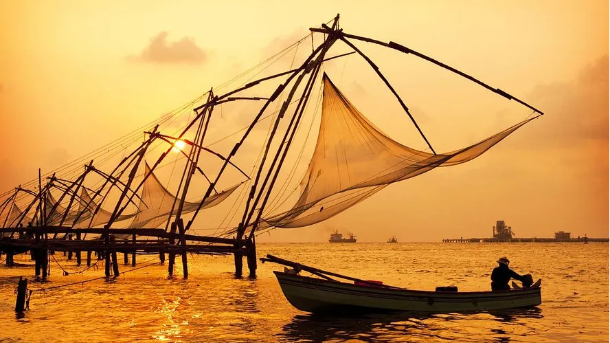 Fort Kochi Beach & Chinese Fishing Nets
