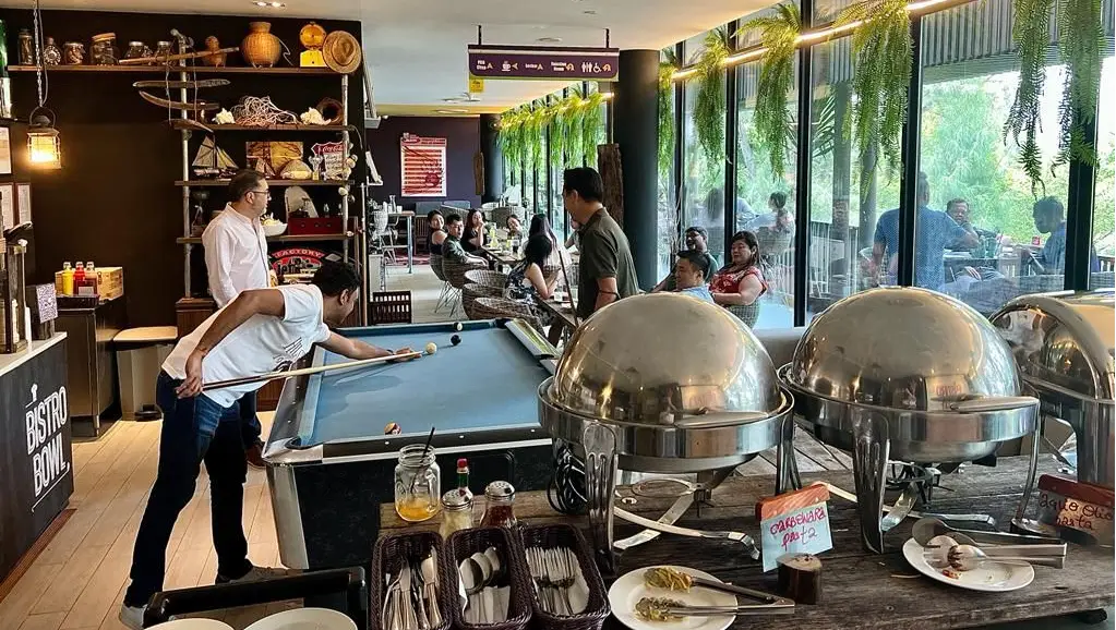 Indoor and patio dining — gallery